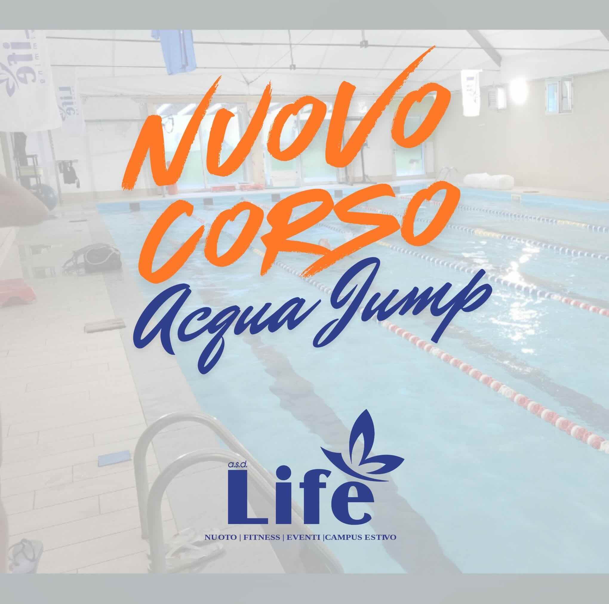 Allenamento Hydro Jump Valle Caudina Sessione di Acqua Jump fitness con trampolino elastico sommerso a Piscina Life Cervinara.